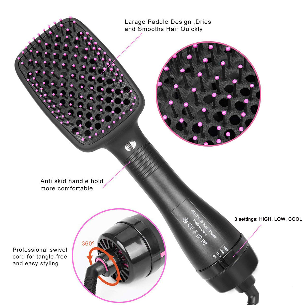 Paddle Brush Hair Dryer