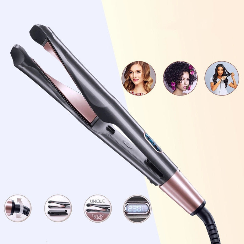 2 In 1 Hair Straightener And Curler Curling Iron For All Hair